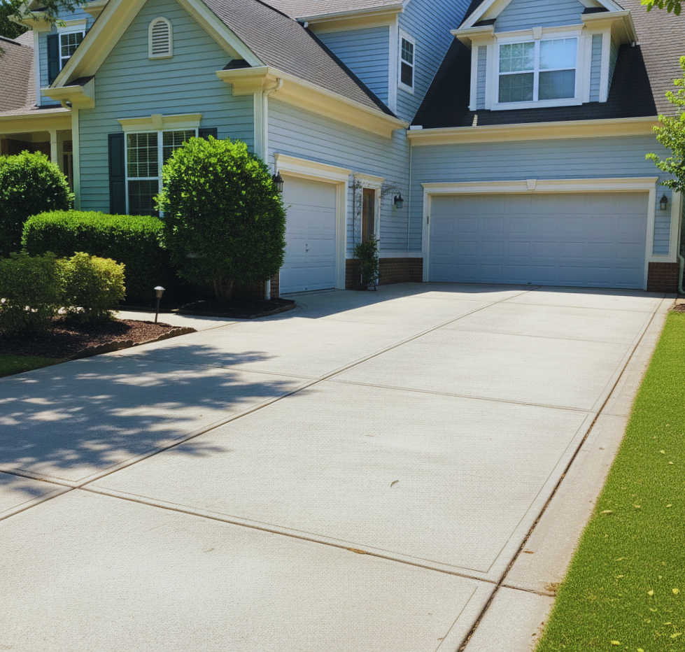 Driveway after cleaning service